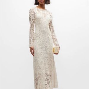 🤍 Zimmermann Devi long-sleeve lace midi dress